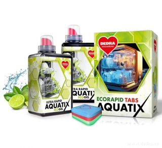 2+1 ZDARMA | AQUATIX gely + tablety do myčky | 180 mytí