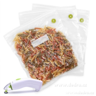 VZDUCHOCUC® | 3 ks | vakuovací zipové sáčky 6 L s ventilkem